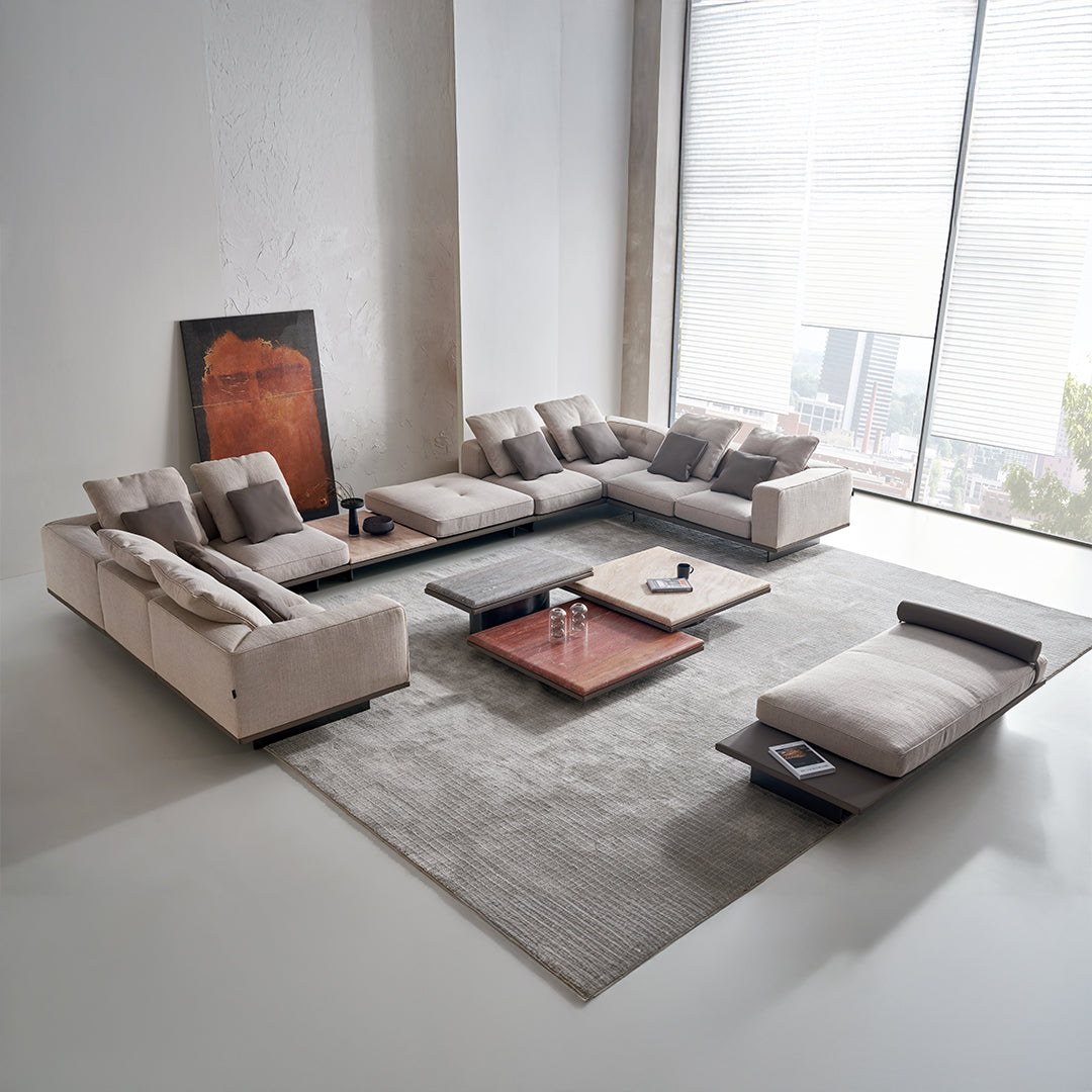 Travertine coffee tables Avenor beige travertine coffee table by BEACON featuring a sleek, modern design with a smooth travertine surface.
